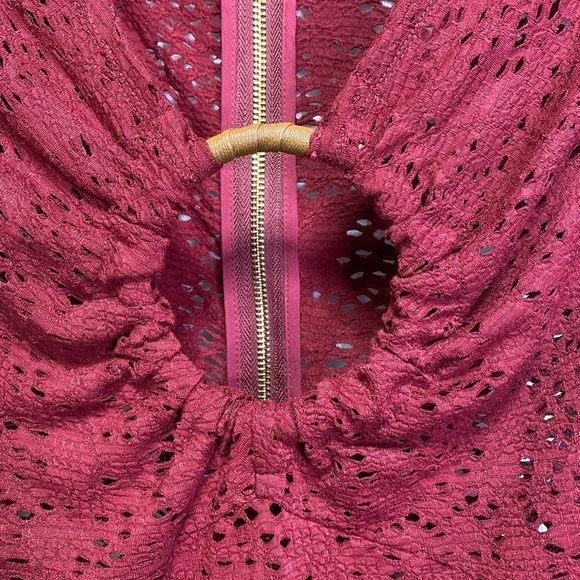 BRONX AND BANCO Mayan Maroon Maxi Dress NWT Sz S/4 - Picture 7 of 10